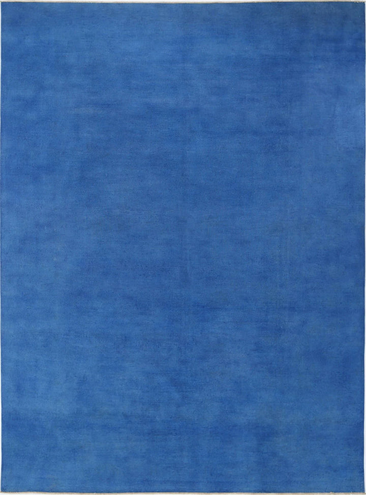 Blue Afghan Overdye Rug 11' 7" x 16' 0" Hand-Knotted | No. AT72371