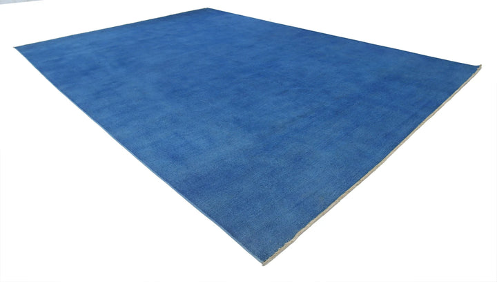 Blue Afghan Overdye Rug 11' 7" x 16' 0" Hand-Knotted | No. AT72371