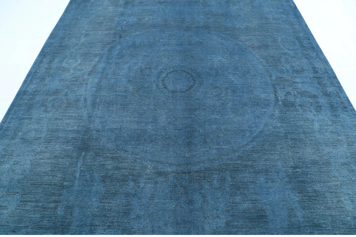 Afghan Overdye Rug 7' 8" x 10' 1" Hand-Knotted | No. AT72434