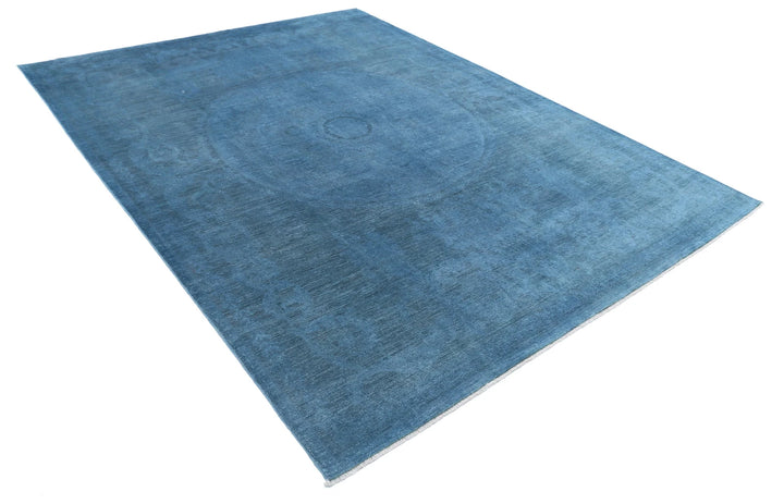 Afghan Overdye Rug 7' 8" x 10' 1" Hand-Knotted | No. AT72434