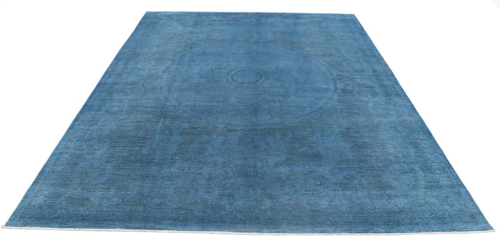 Afghan Overdye Rug 7' 8" x 10' 1" Hand-Knotted | No. AT72434