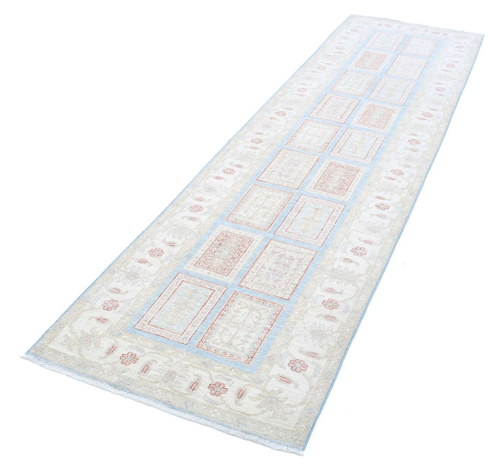 Afghan Serenity Rug 2' 7" x 10' 1" Hand-Knotted | No. AT72486