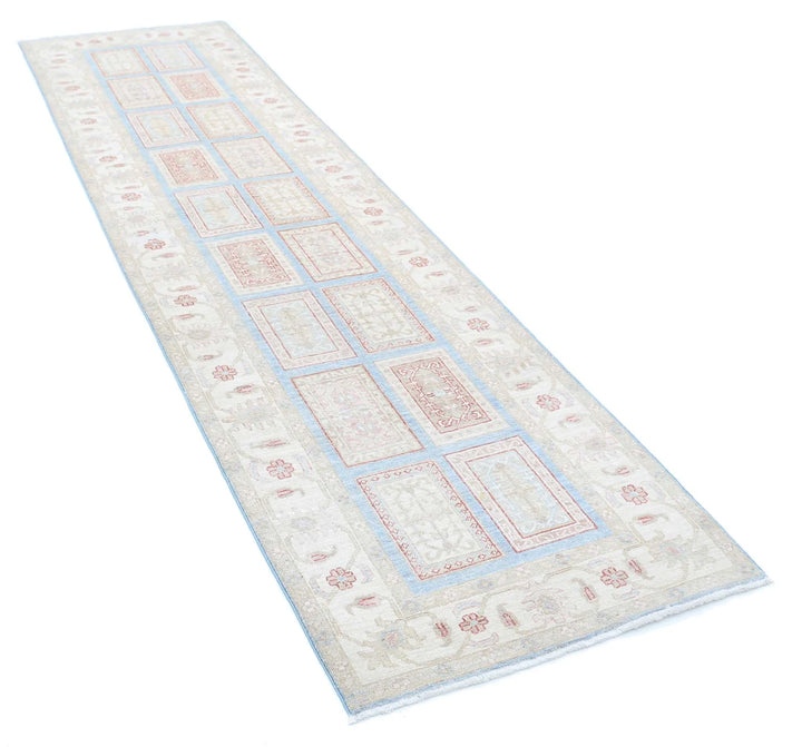 Afghan Serenity Rug 2' 7" x 10' 1" Hand-Knotted | No. AT72486