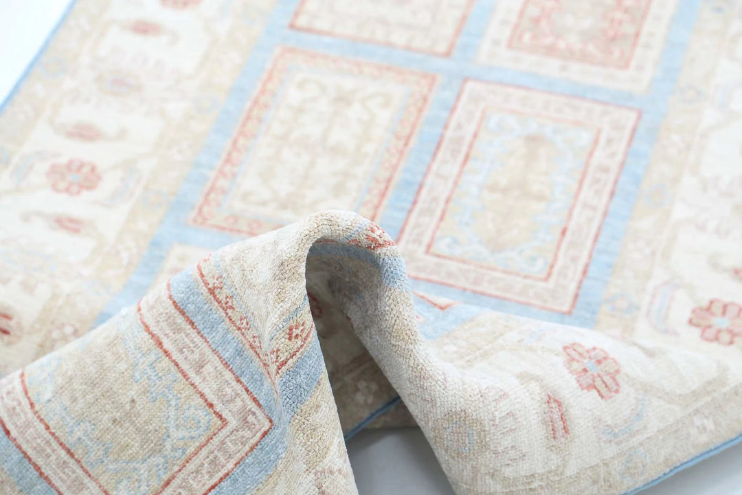 Afghan Serenity Rug 2' 7" x 10' 1" Hand-Knotted | No. AT72486