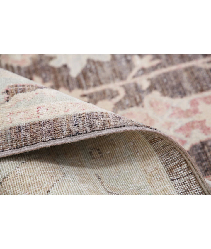 Ivory Afghan Serenity Rug 8' 8" x 11' 5" Hand-Knotted | No. AT72495