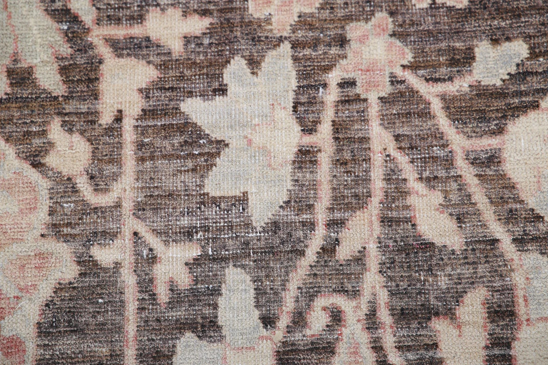 Ivory Afghan Serenity Rug 8' 8" x 11' 5" Hand-Knotted | No. AT72495