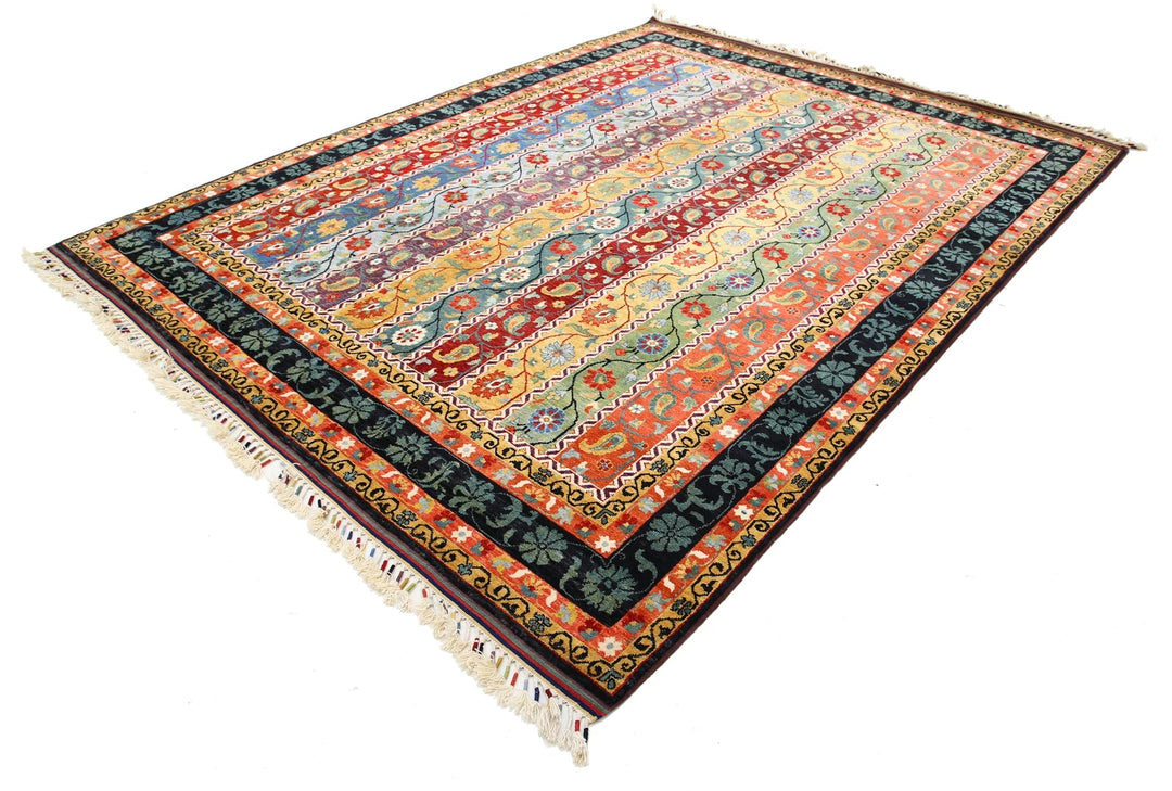 Afghan Shaal Rug 8' 0" x 10' 5" Hand-Knotted | No. AT72510