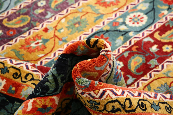Afghan Shaal Rug 8' 0" x 10' 5" Hand-Knotted | No. AT72510