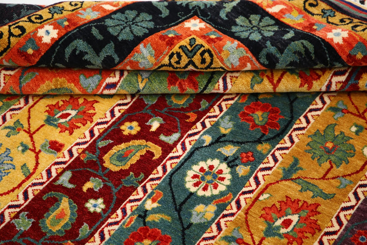 Afghan Shaal Rug 8' 0" x 10' 5" Hand-Knotted | No. AT72510