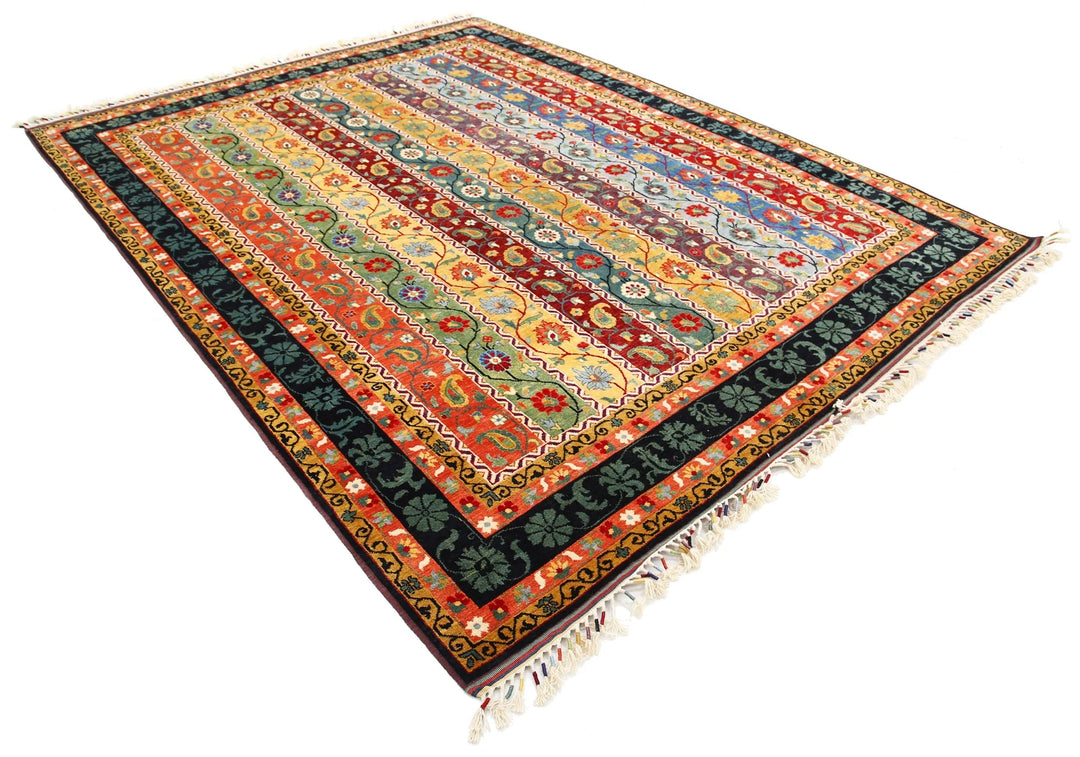 Afghan Shaal Rug 8' 0" x 10' 5" Hand-Knotted | No. AT72510