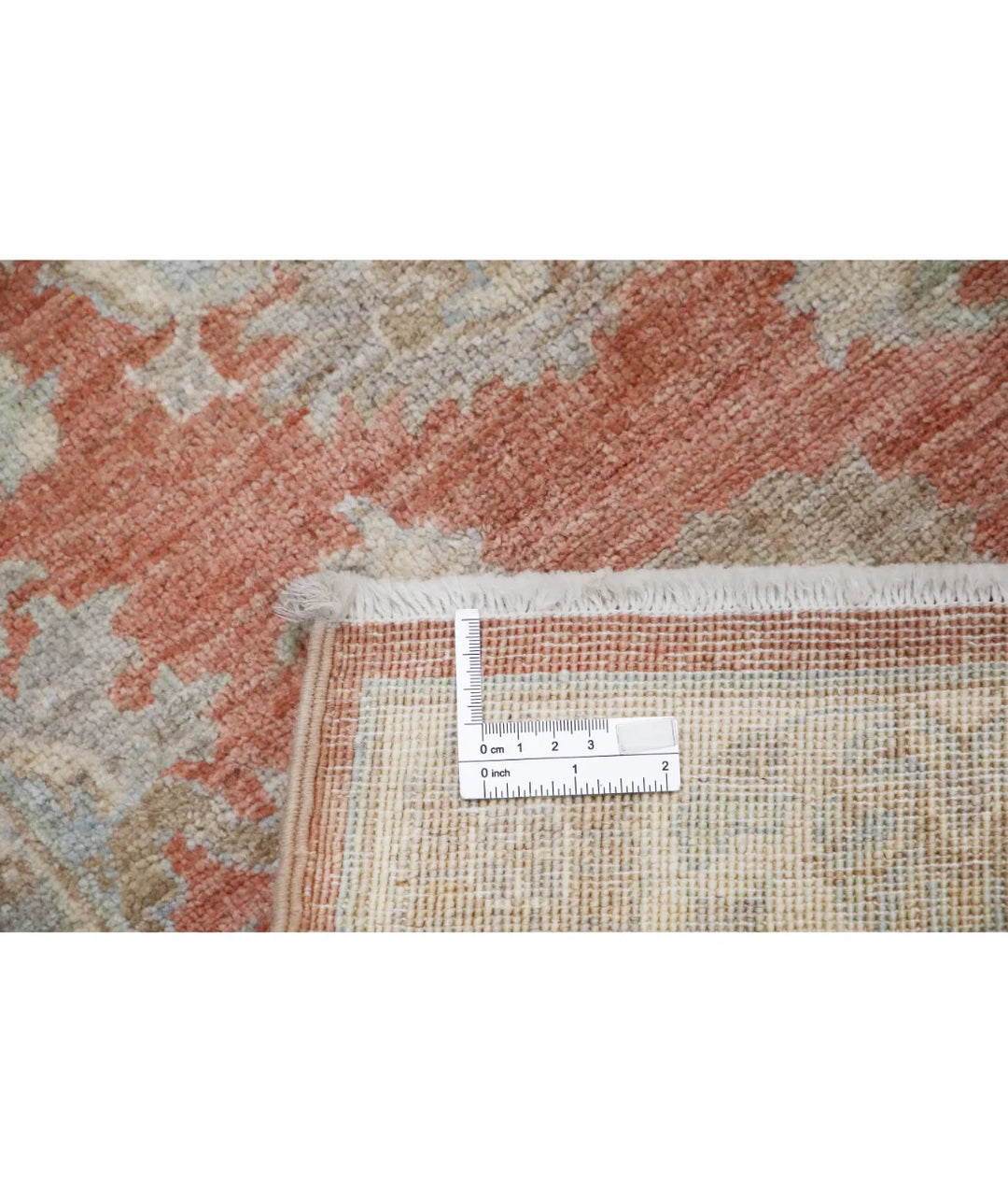 Rust Afghan Serenity Rug 2' 3" x 3' 0" Hand-Knotted | No. AT72602