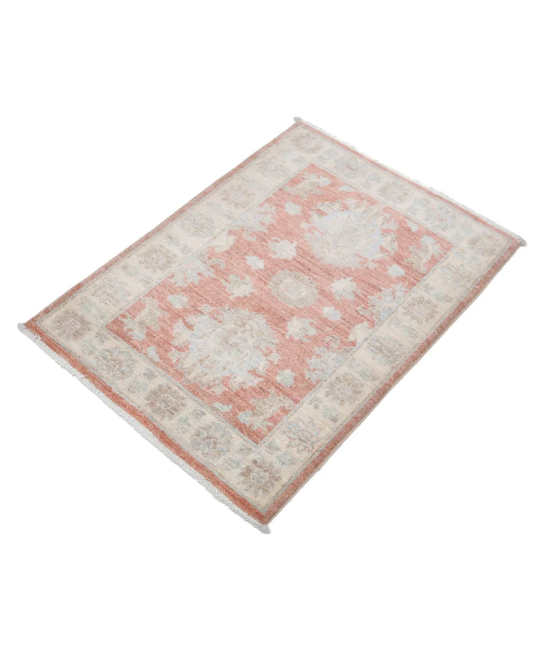 Rust Afghan Serenity Rug 2' 3" x 3' 0" Hand-Knotted | No. AT72602