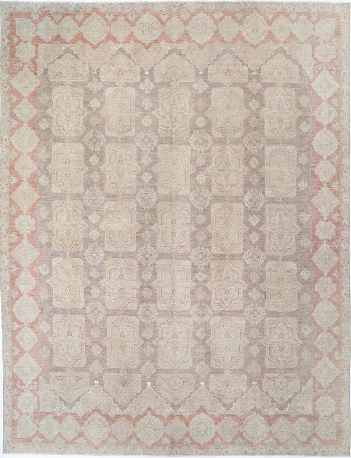 Brown Afghan Serenity Rug 9' 11" x 14' 2" Hand-Knotted | No. AT72620