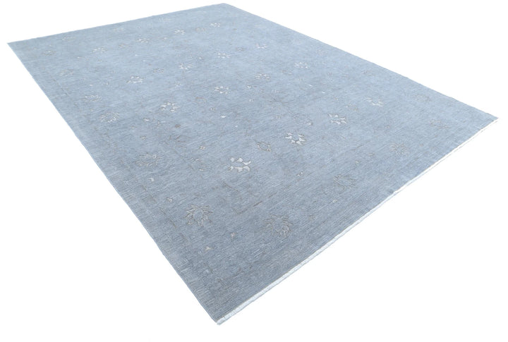 Grey Afghan Oriental Rug 8' 11" x 11' 9" Hand-Knotted | No. AT72691