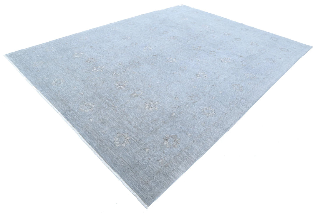 Grey Afghan Oriental Rug 8' 11" x 11' 9" Hand-Knotted | No. AT72691