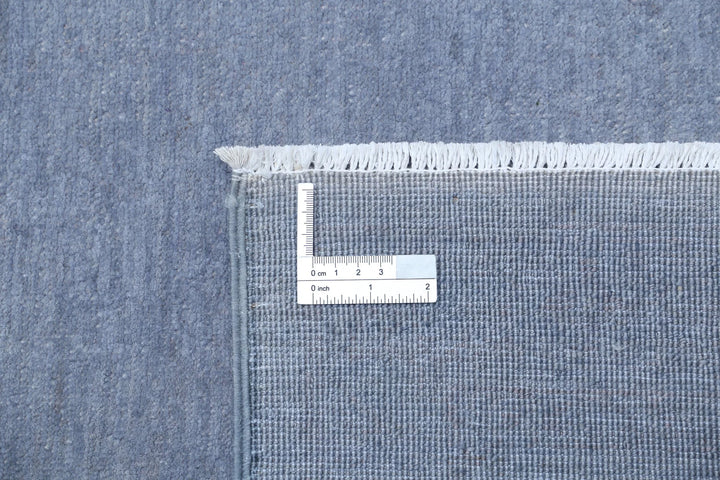 Grey Afghan Overdye Rug 8' 8" x 12' 1" Hand-Knotted | No. AT72705