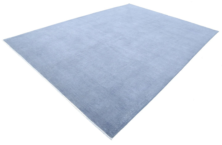 Grey Afghan Overdye Rug 8' 8" x 12' 1" Hand-Knotted | No. AT72705