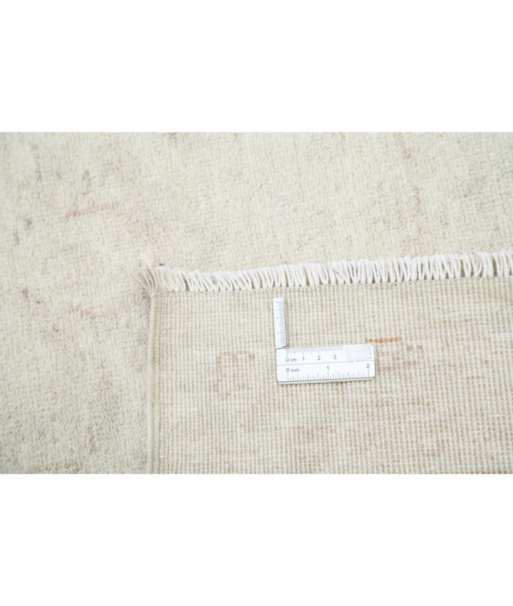 Ivory Afghan Serenity Rug 8' 0" x 9' 10" Hand-Knotted | No. AT72713