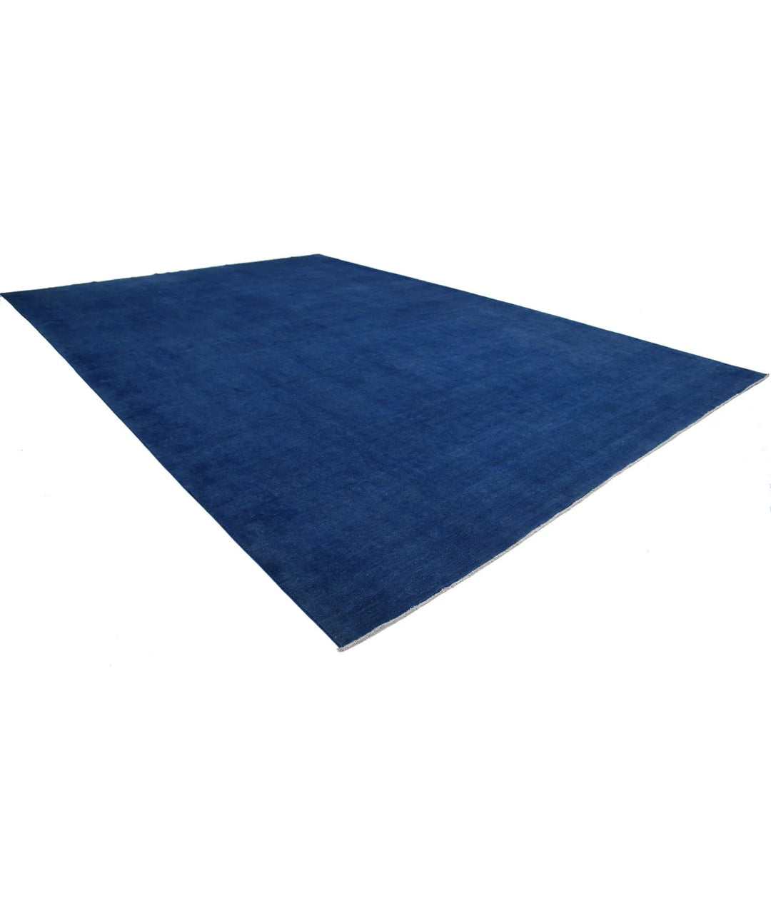 Blue Afghan Overdye Rug 14' 1" x 20' 6" Hand-Knotted | No. AT72764