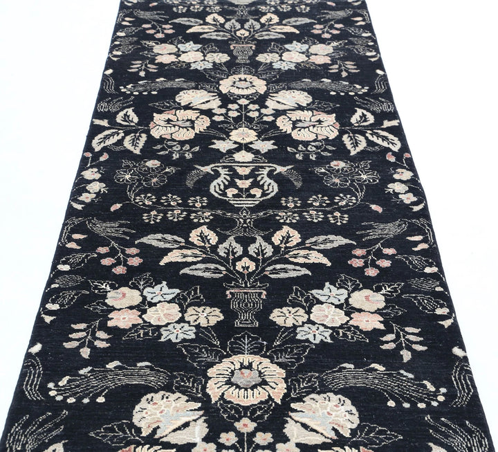 Afghan Tabriz Rug 2' 11" x 9' 3" Hand-Knotted | No. AT72897