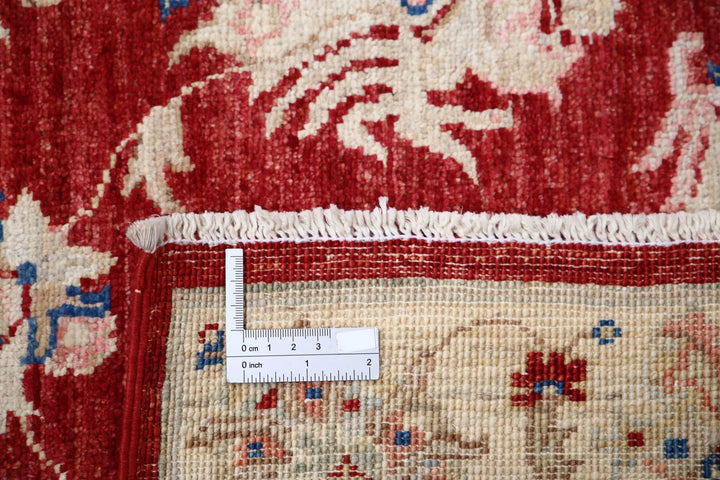 Afghan Ziegler Rug 2' 8" x 8' 5" Hand-Knotted | No. AT72916