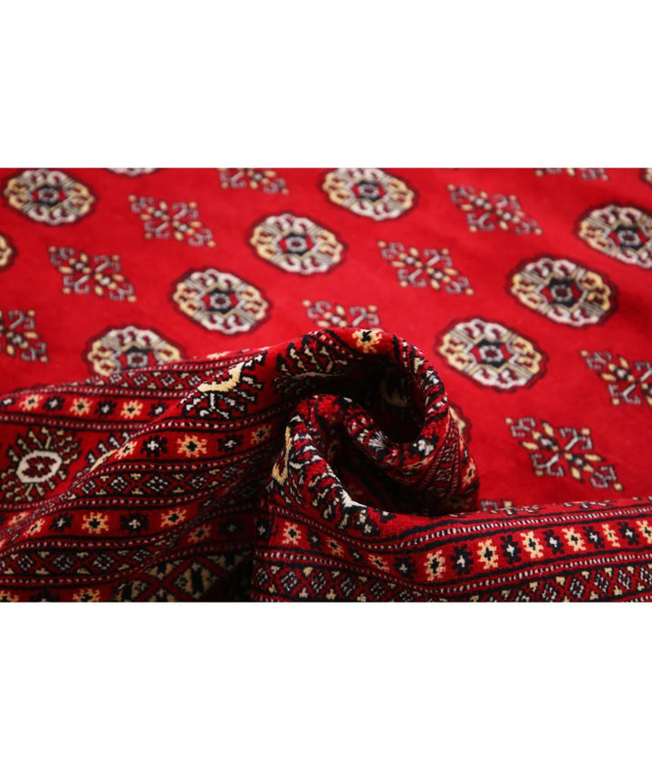 Red Pakistani Bokhara Rug 12' 3" x 17' 8" Hand-Knotted | No. AT72955