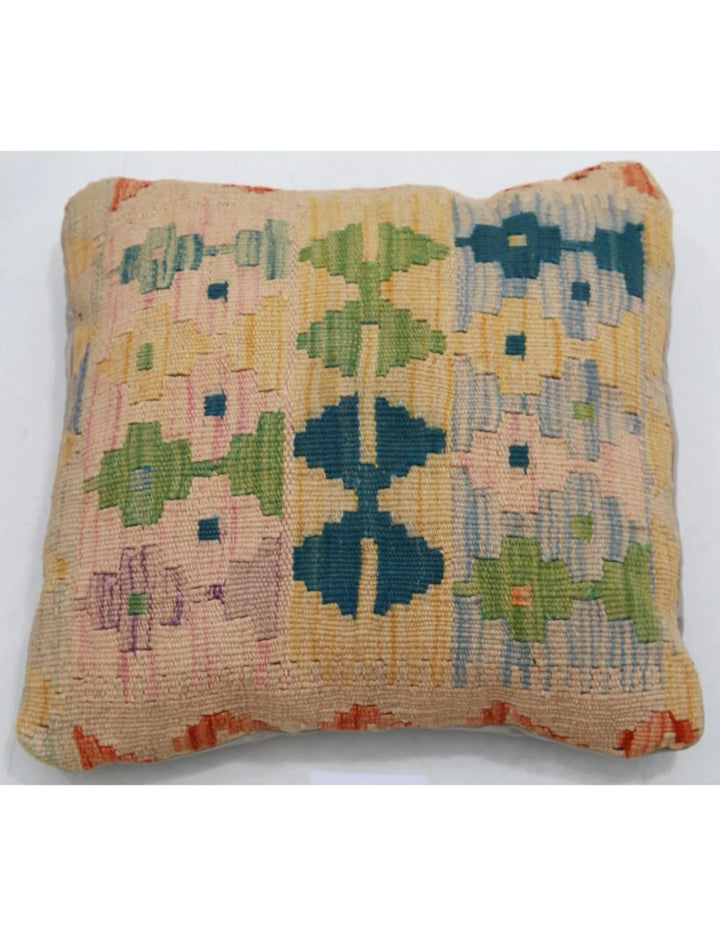 Multicolor Afghan Tribal Rug Flat-weave | No. AT72960