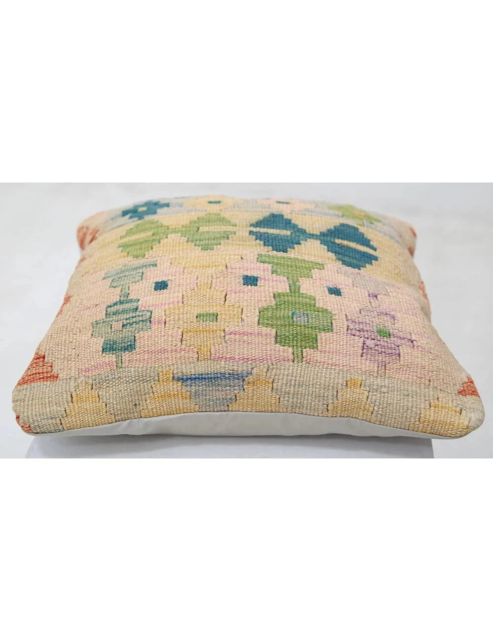Multicolor Afghan Tribal Rug 1' 5'' x 1' 5'' Flat-Weave | No. AT72960