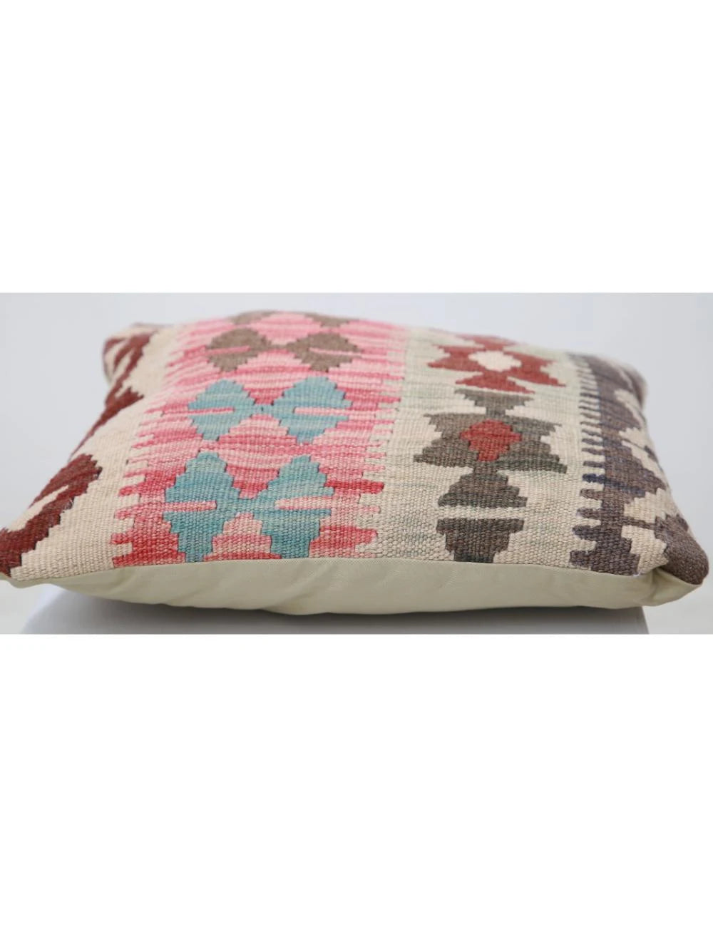 Afghan Tribal Pillow 1' 5" x 1' 5" Hand-Woven | No. AT73121