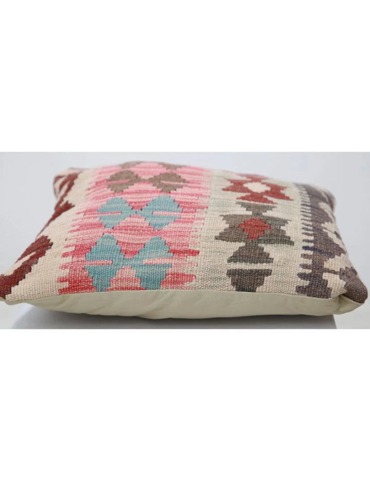 Afghan Tribal Pillow 1' 5" x 1' 5" Hand-Woven | No. AT73121