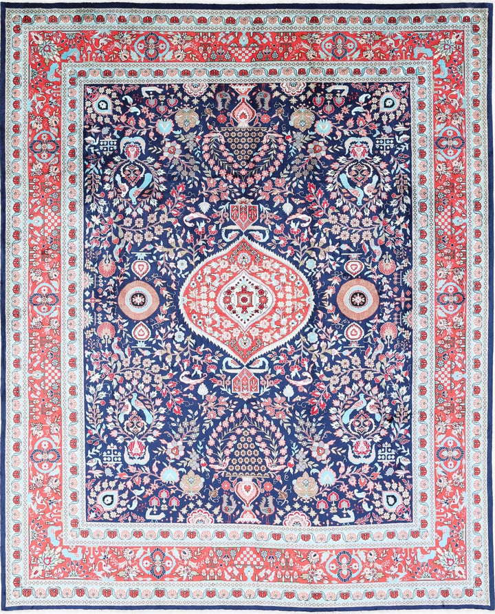 Chinese Floral Rug 8' 0" x 9' 11" Hand-Knotted | No. AT73245