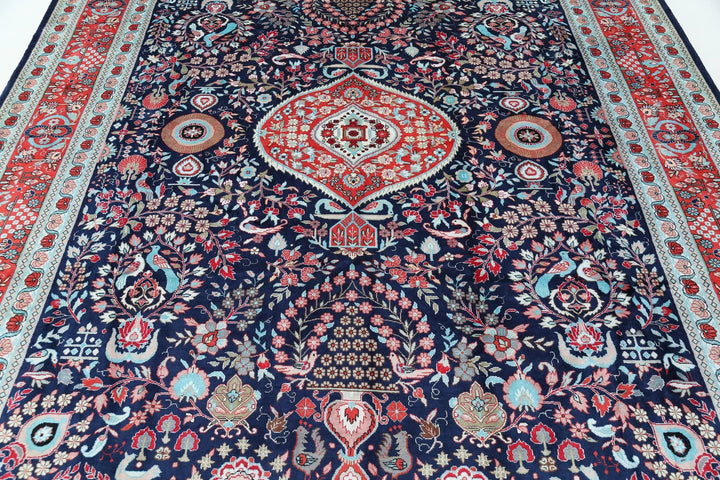 Chinese Floral Rug 8' 0" x 9' 11" Hand-Knotted | No. AT73245