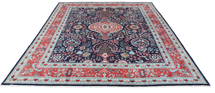 Chinese Floral Rug 8' 0" x 9' 11" Hand-Knotted | No. AT73245
