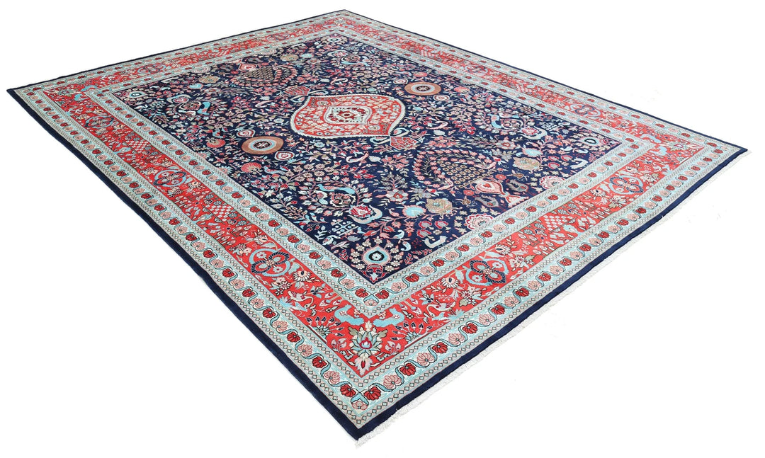 Chinese Floral Rug 8' 0" x 9' 11" Hand-Knotted | No. AT73245