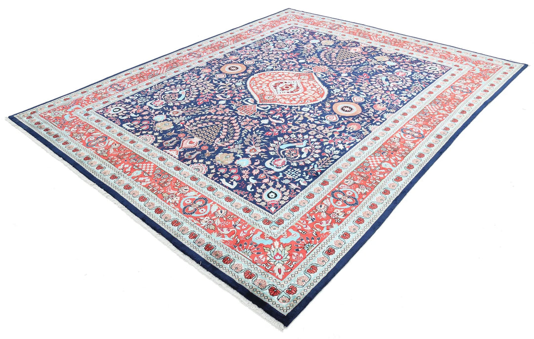Chinese Floral Rug 8' 0" x 9' 11" Hand-Knotted | No. AT73245