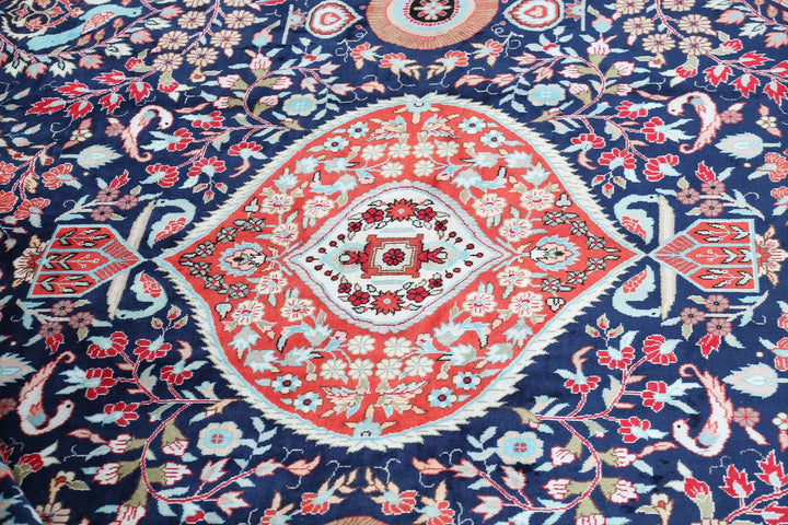 Chinese Floral Rug 8' 0" x 9' 11" Hand-Knotted | No. AT73245