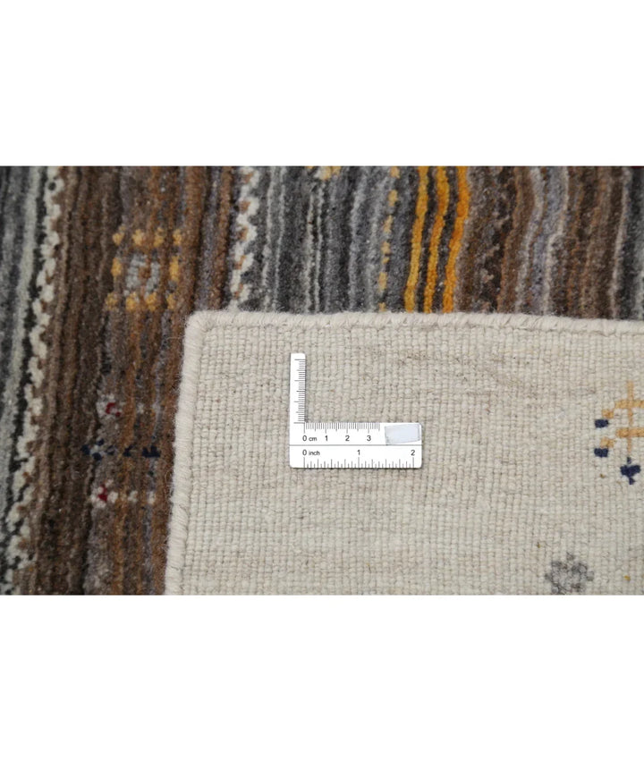 Ivory Indian Oriental Rug 3' 10" x 5' 10" Hand-Knotted | No. AT732702