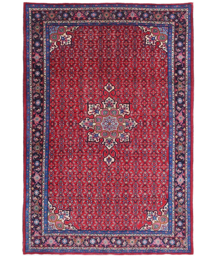 Persian Bijar Rug 6' 5" x 9' 9" Hand-Knotted | No. AT73463