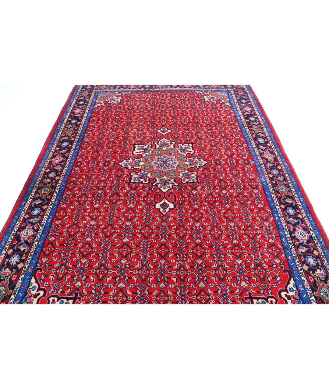Persian Bijar Rug 6' 5" x 9' 9" Hand-Knotted | No. AT73463