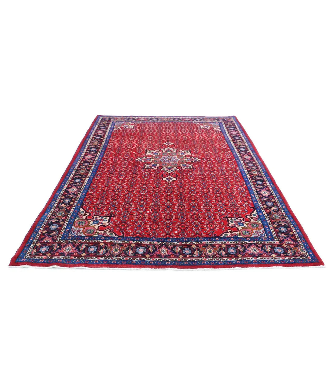 Persian Bijar Rug 6' 5" x 9' 9" Hand-Knotted | No. AT73463