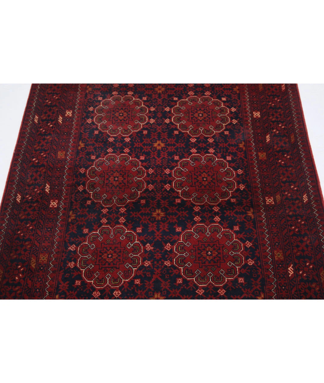Afghan Khamyab Rug 3' 4" x 6' 2" Hand-Knotted | No. AT73497