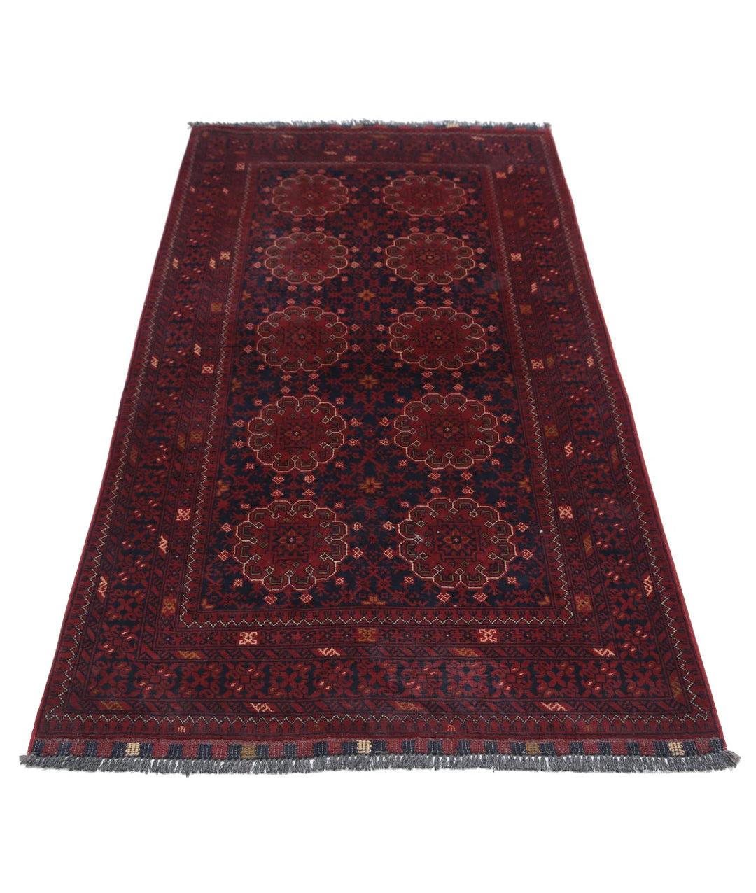 Afghan Khamyab Rug 3' 4" x 6' 2" Hand-Knotted | No. AT73497