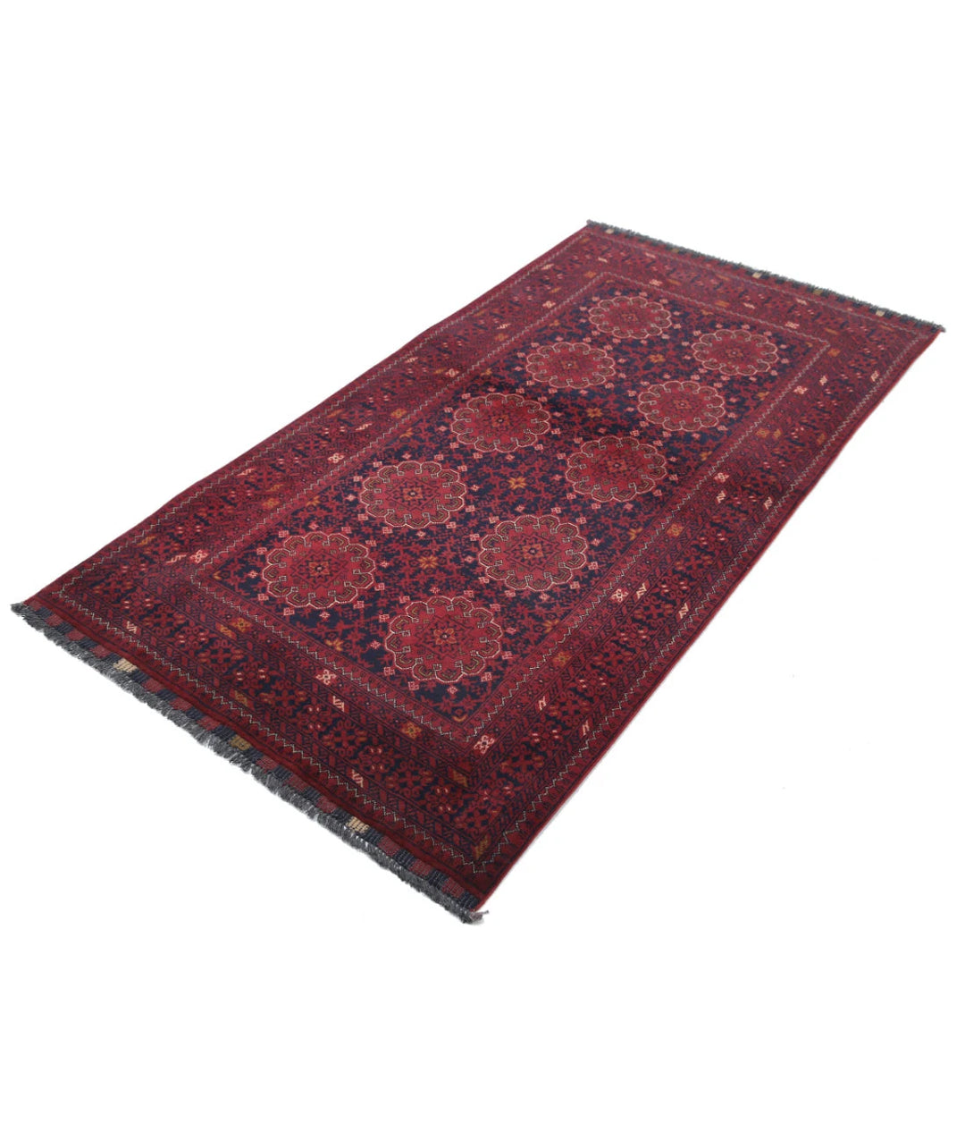 Afghan Khamyab Rug 3' 4" x 6' 2" Hand-Knotted | No. AT73497