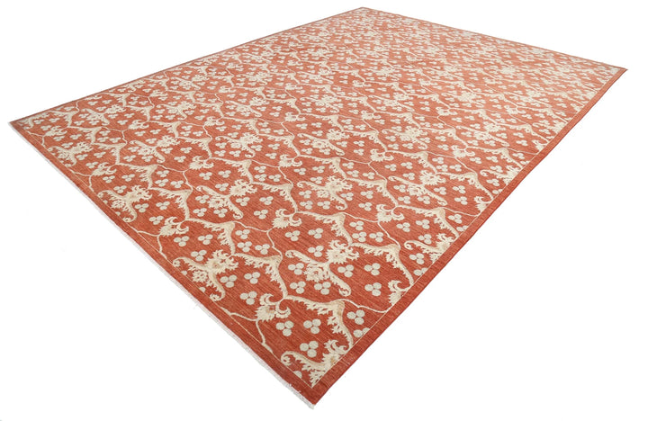 Afghan Oriental Rug 9' 8" x 13' 3" Hand-Knotted | No. AT73545