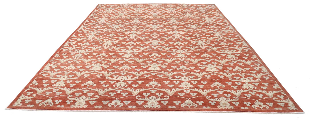 Afghan Oriental Rug 9' 8" x 13' 3" Hand-Knotted | No. AT73545