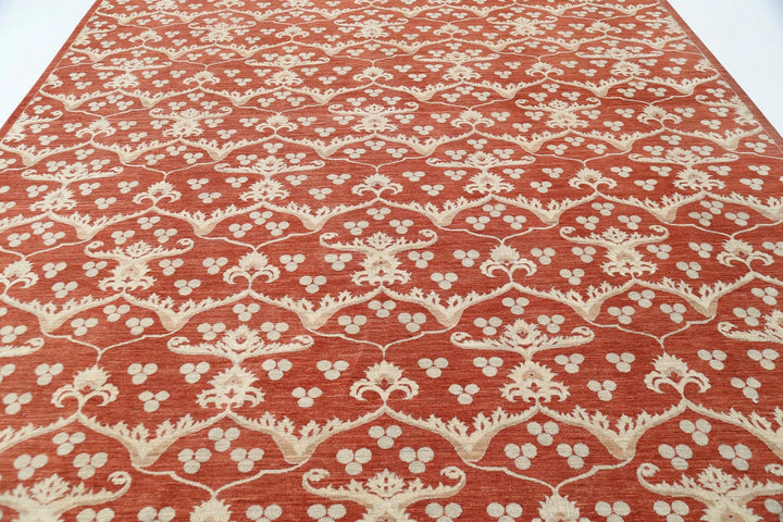Afghan Oriental Rug 9' 8" x 13' 3" Hand-Knotted | No. AT73545
