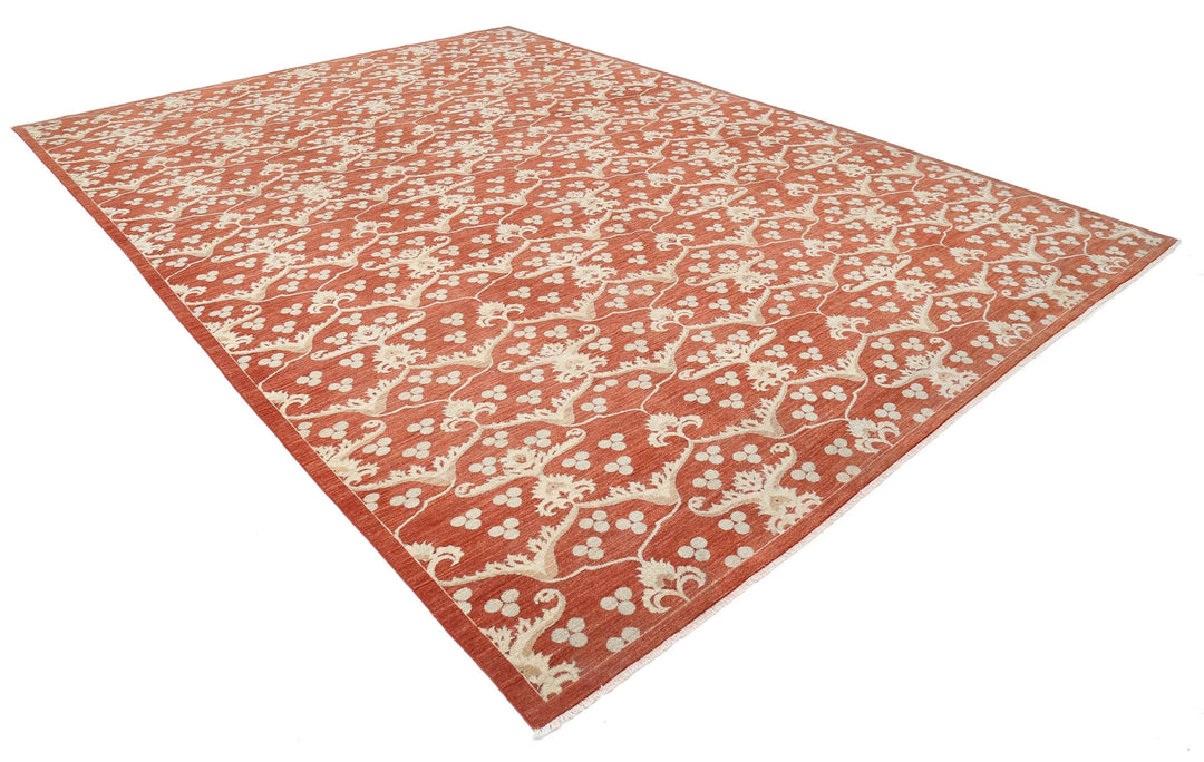 Afghan Oriental Rug 9' 8" x 13' 3" Hand-Knotted | No. AT73545