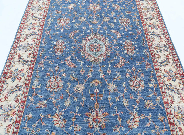 Afghan Ziegler Farhan Rug 5' 8" x 7' 11" Hand-Knotted | No. AT73673