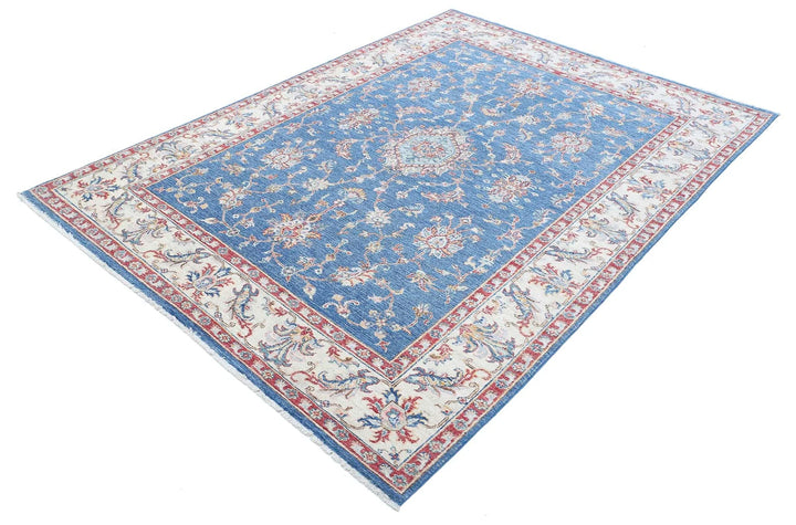 Afghan Ziegler Farhan Rug 5' 8" x 7' 11" Hand-Knotted | No. AT73673