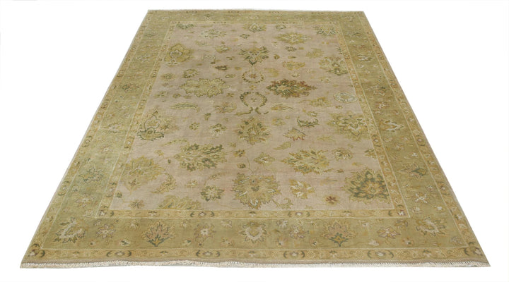 Indian Ziegler Rug 5'5" x 7'11" Hand-Knotted | No. AT73679